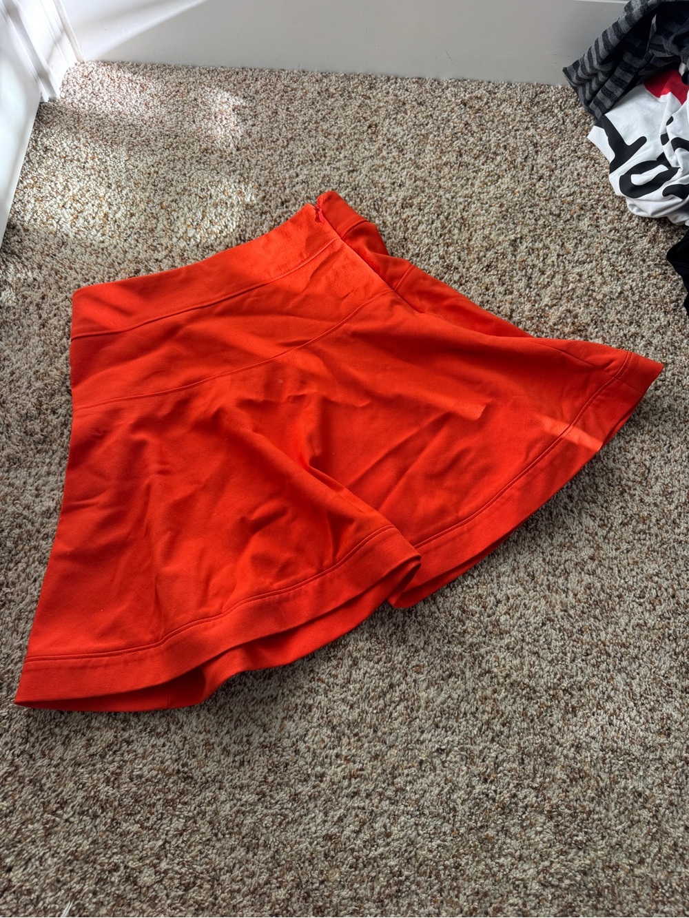 Elizabeth and James Orange Structured Skirt